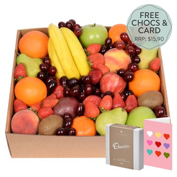 Classic Fruit Hamper Large Special Flowers