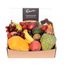 Deluxe Fruit Hamper with Dark Chocs Flowers