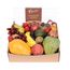 Deluxe Fruit Hamper with Chocs Flowers