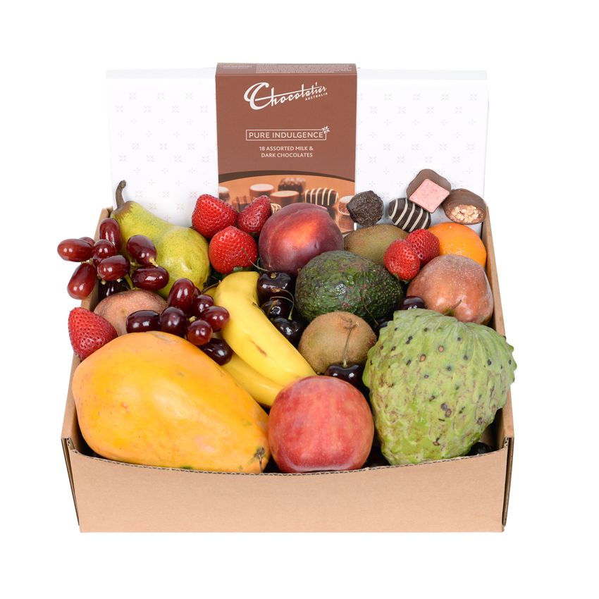 Deluxe Fruit Hamper with Chocs