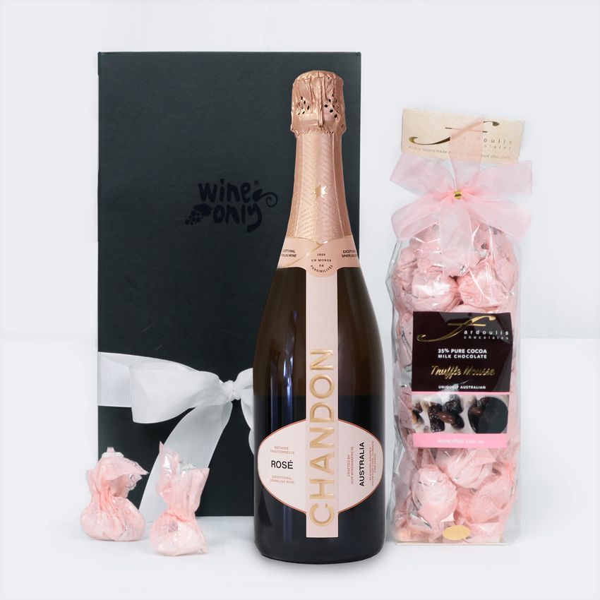 Wine & Chocs with Chandon Rose