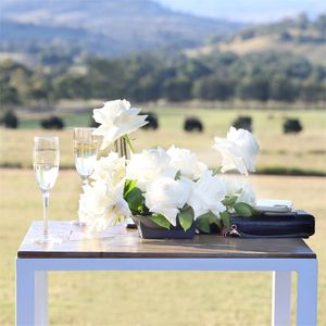 White Wedding Flowers Table Piece