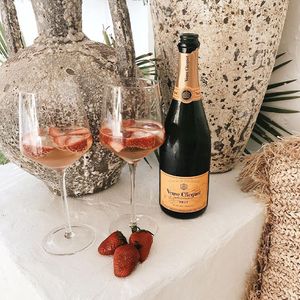 Veuve Clicquot cocktail made with Fruit Only