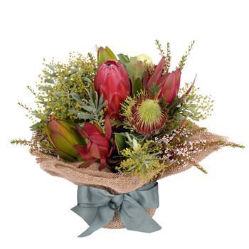 Native Posy in Hessian Flowers