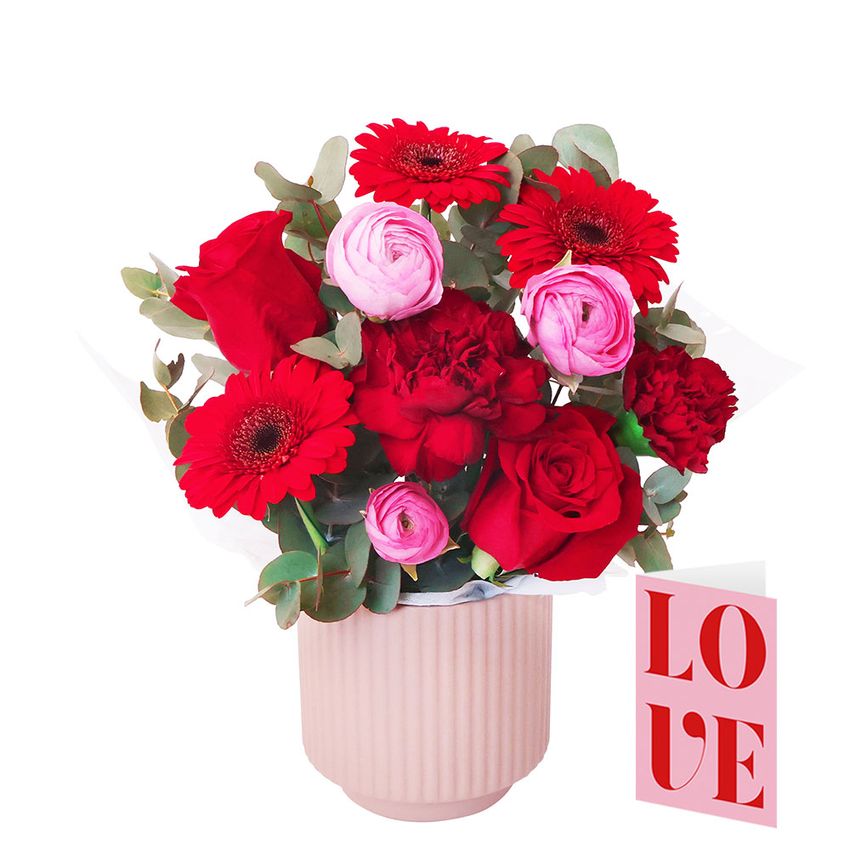 Afterglow Posy With Love Card