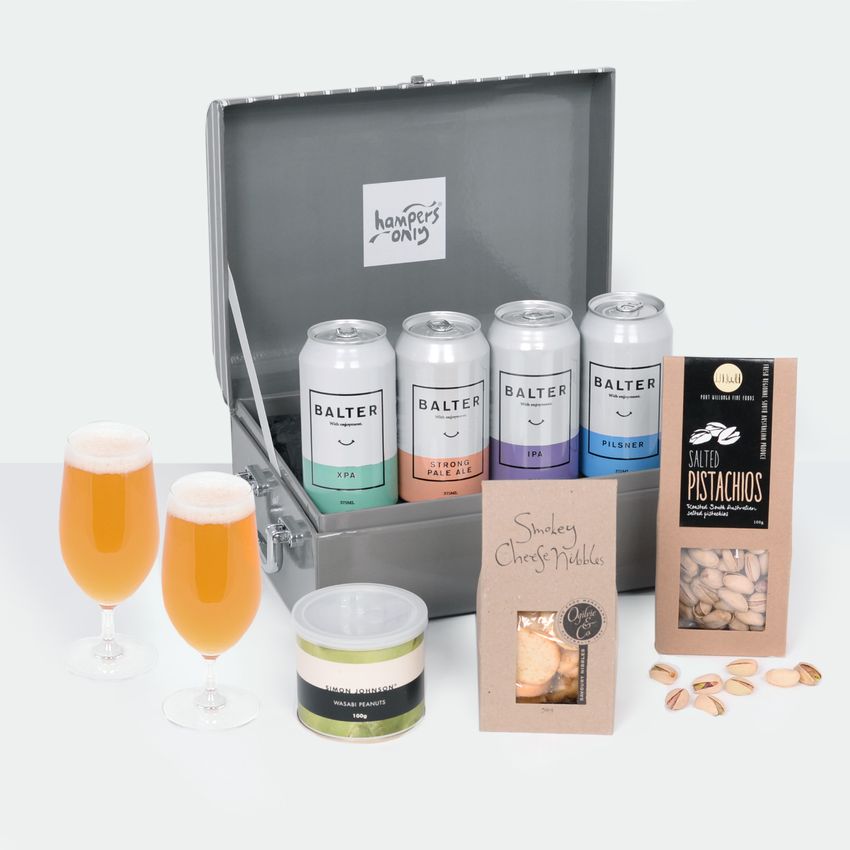 Balter Beer and Snacks Gift Hamper with Glasses