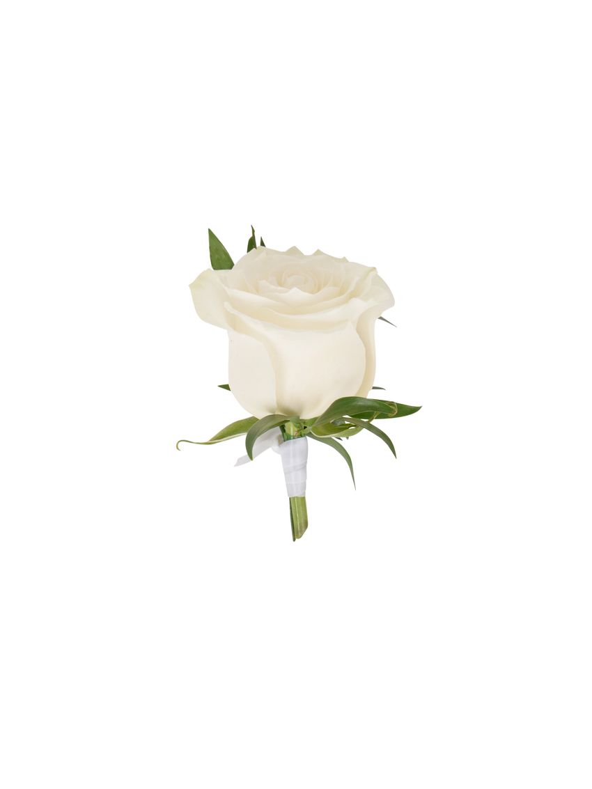 Blanc Rose Buttonhole