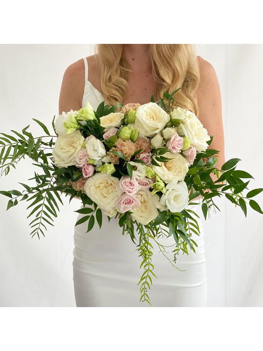 Champagne Bridal Bouquet Flowers