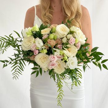 Champagne Bridal Bouquet Flowers