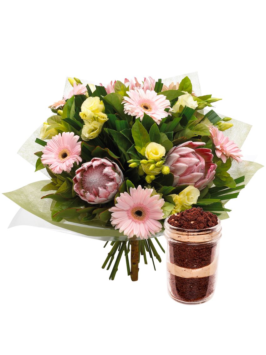 Cheerful Bouquet with Jarcake