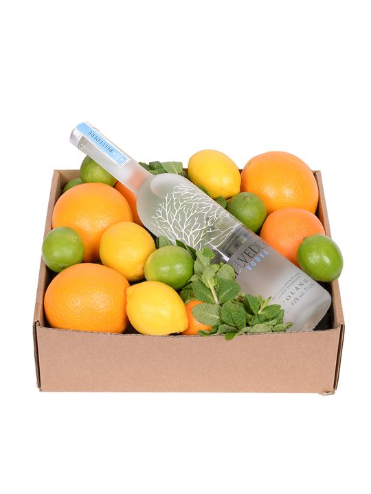 Citrus Twist with Belvedere Flowers
