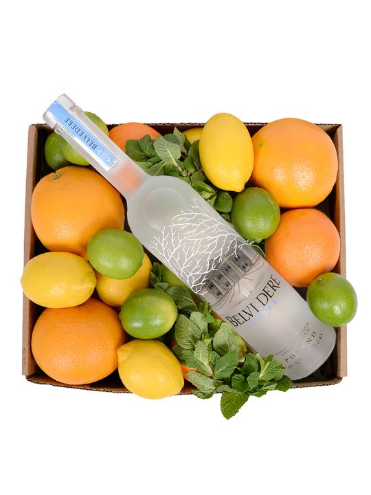 Citrus Twist with Belvedere Flowers