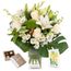 Classic Arrangement in Vase with Card & Chocs Flowers