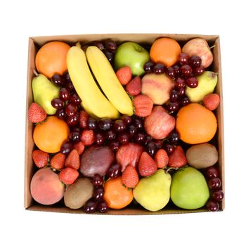 Classic Fruit Hamper Large Flowers