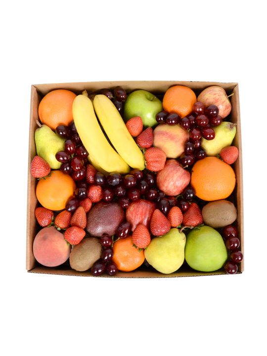 Classic Fruit Hamper Large Flowers