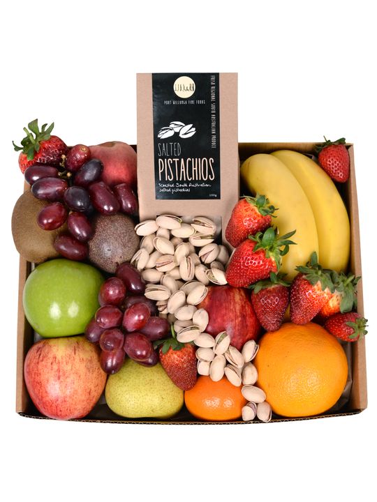 Classic Fruit Hamper with Pistachios Flowers