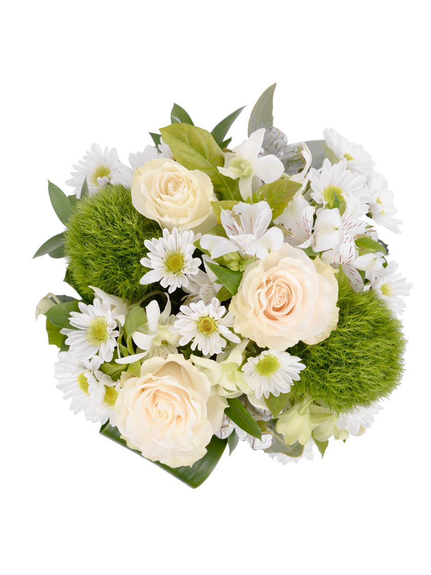 Classic Low Vase Arrangement with Jarcake