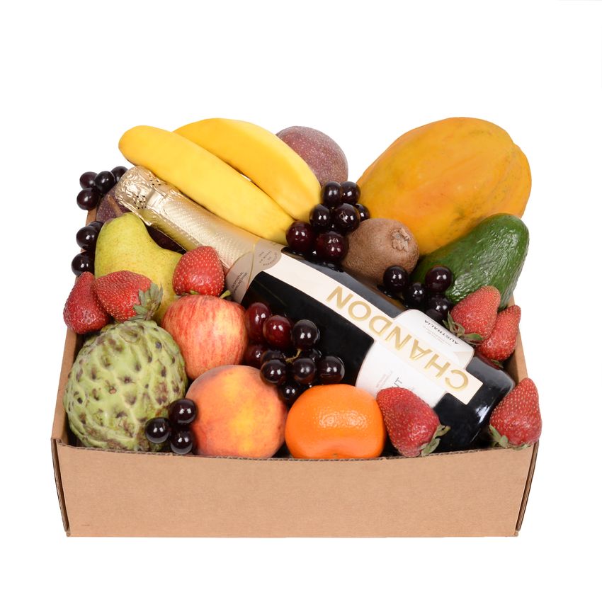 Deluxe Fruit Hamper with Chandon