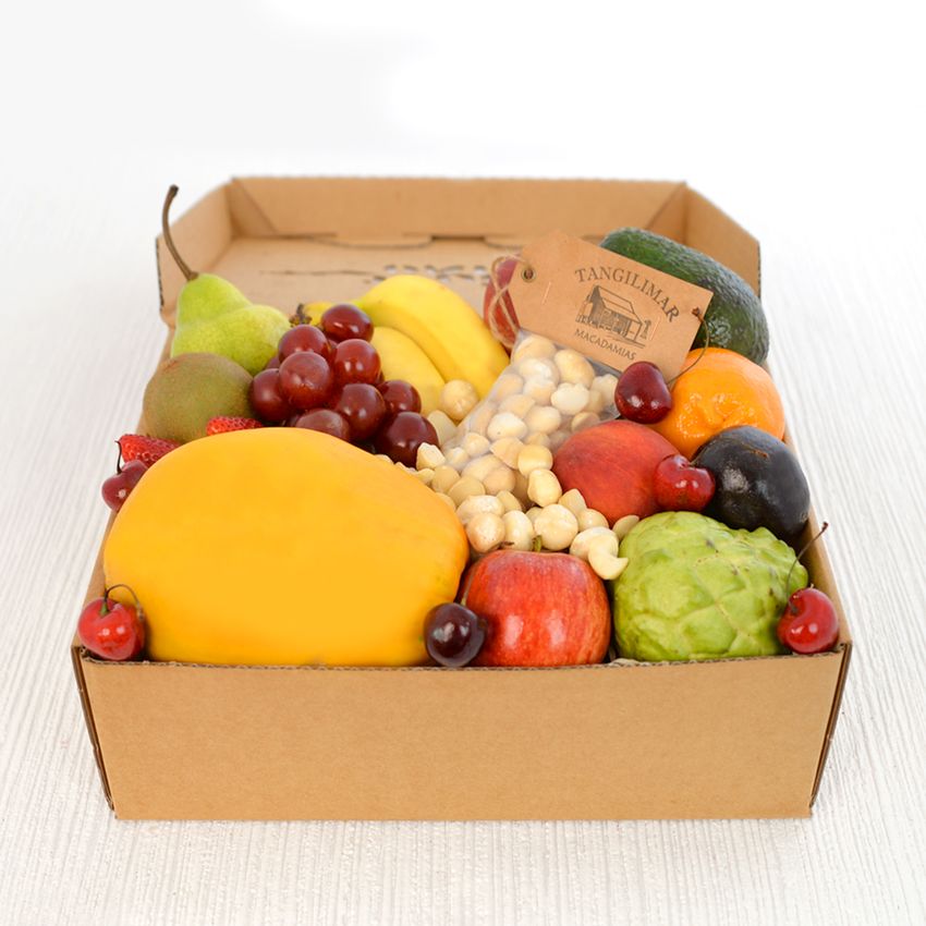 Deluxe Fruit Hamper with Macadamia Nuts