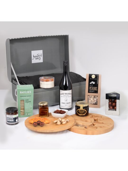Everything But The Cheese with Red Hamper
