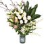 Elegant White Arrangement in Vase Flowers