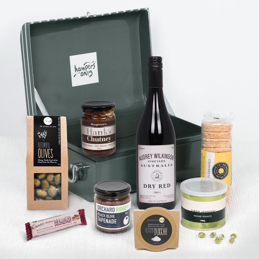 Gourmet Weekender Gift Hamper with Red