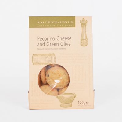 Mother Meg's Pecorino Cheese & Green Olive Biscuits