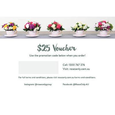 Roses Only $25 Discount Card
