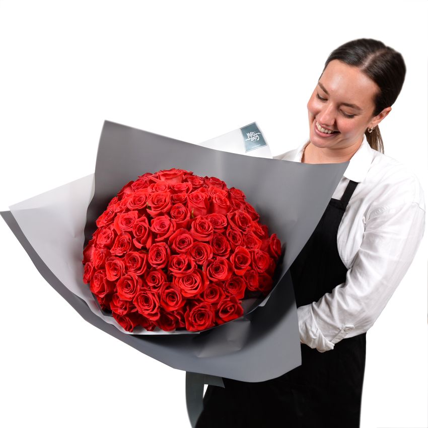 Lucky 99 Roses Bouquet Red