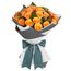 Long Stemmed Rose Bouquet Orange 24 Flowers