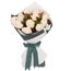 Long Stemmed Rose Bouquet White 12 Flowers