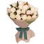 Long Stemmed Rose Bouquet White 24 Flowers