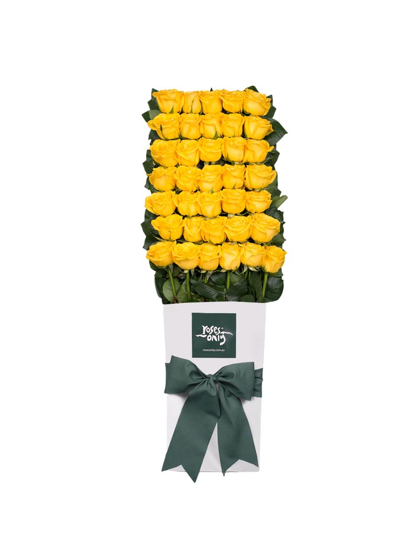 36 Yellow Roses for Valentine's Day Gift Box