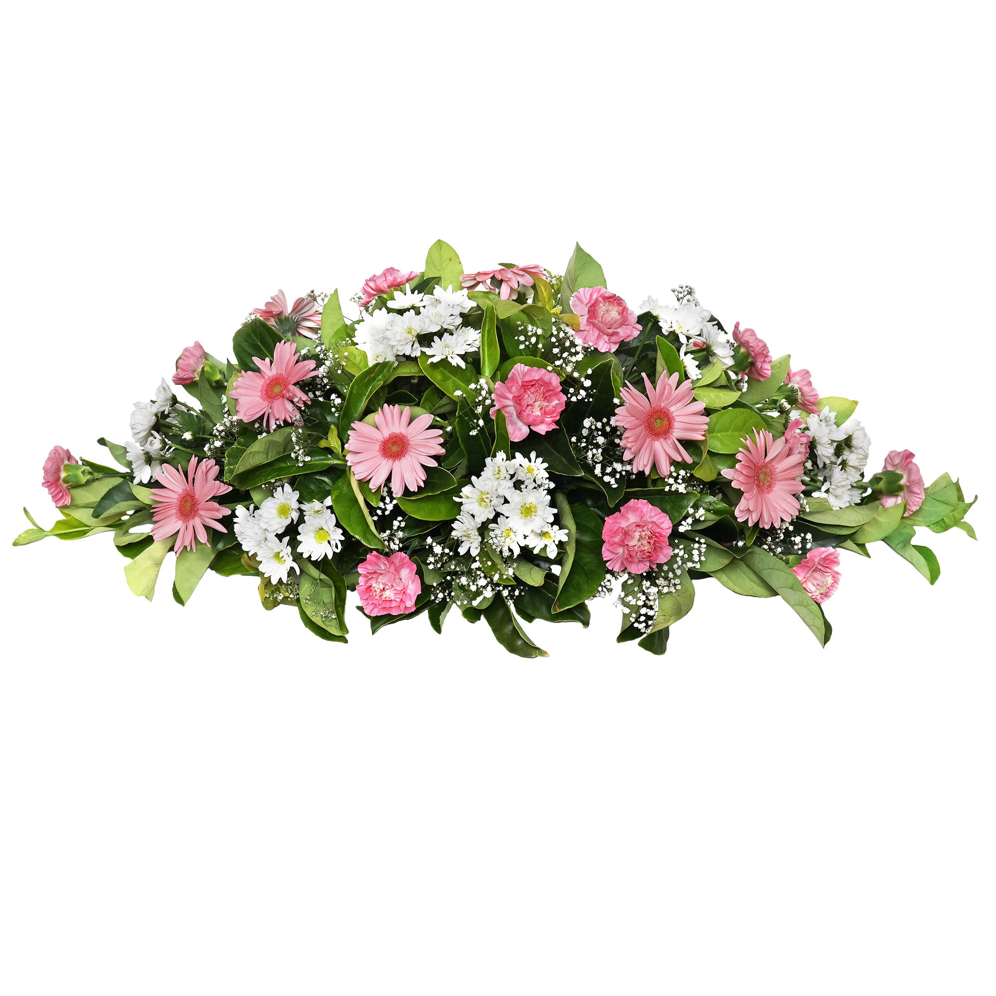 Melrose International Blush Floral Grass Bush (Set of 2) main image 1