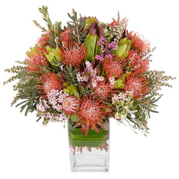 Premium Native Arrangement in Vase Flowers