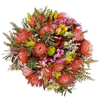 Premium Native Arrangement in Vase Flowers