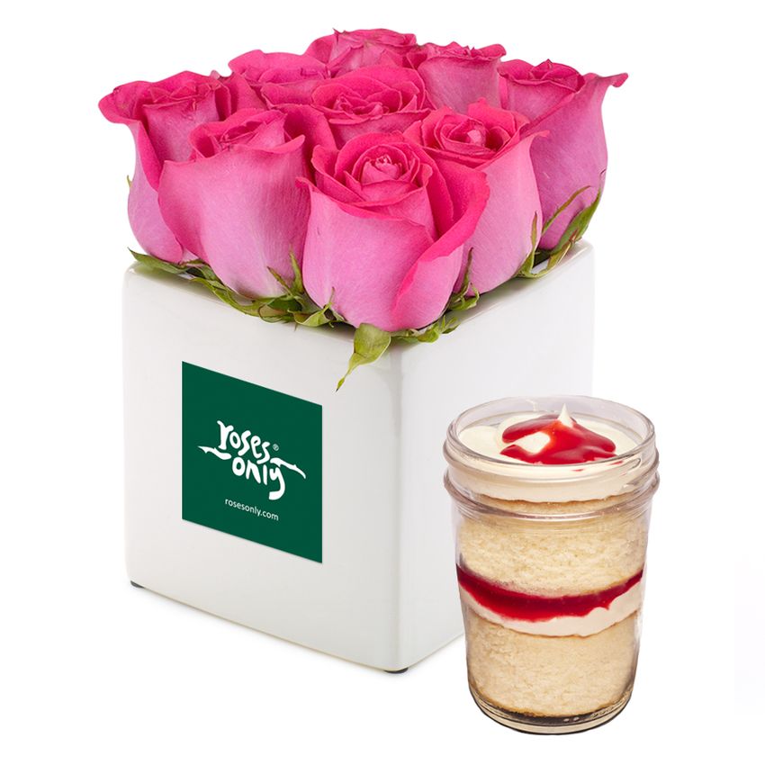 Rose Cube Pink 9 with Jarcake