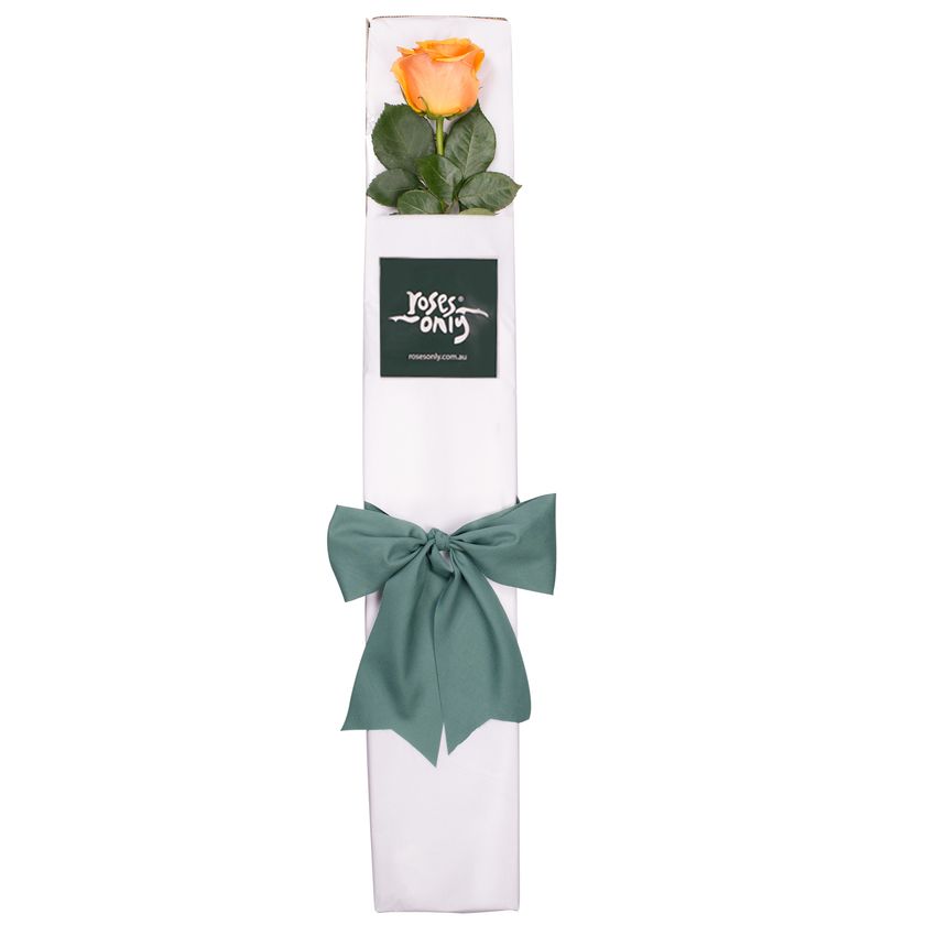 Orange Rose & Chocolates Gift Box