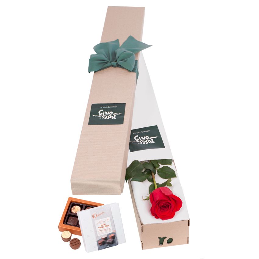 Red Rose & Chocolates Gift Box