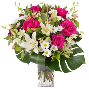 Stylish Arrangement in Vase Flowers