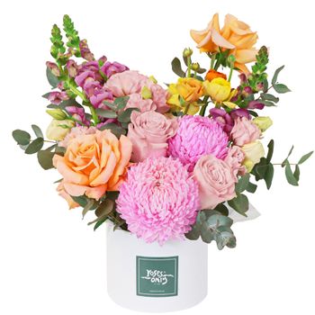 Sweet Sorbet Hatbox Flowers