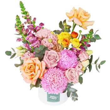 Sweet Sorbet Hatbox Flowers
