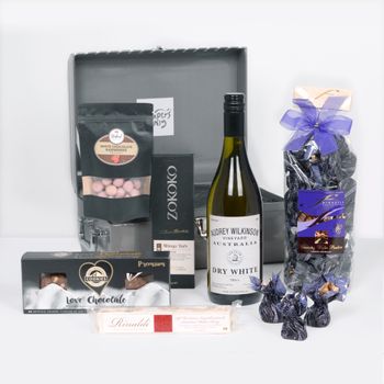 Sweet Seduction Chocolate Gift Hamper with White Hamper