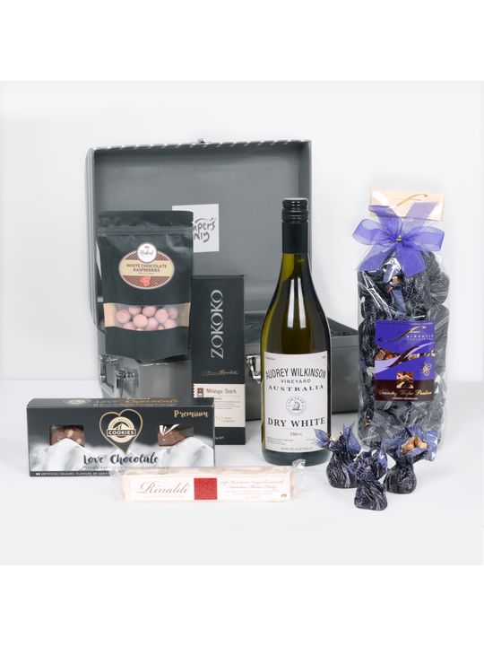 Sweet Seduction Chocolate Gift Hamper with White Hamper