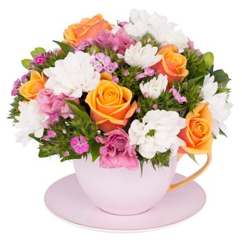 Sweet Pea Tea Cup Flowers