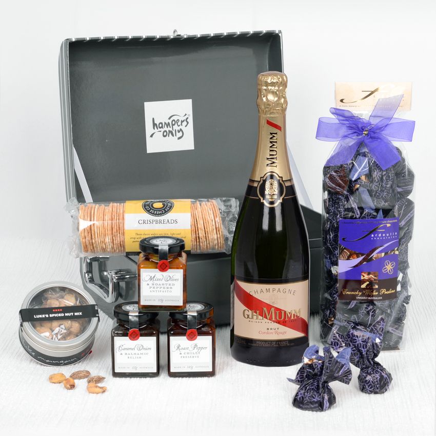 Sweet and Savoury Food Hamper with Mumm