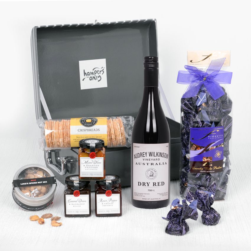 Sweet and Savoury Food Hamper with Red