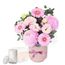 Sweetheart Posy with Candle & Ribbon Flowers