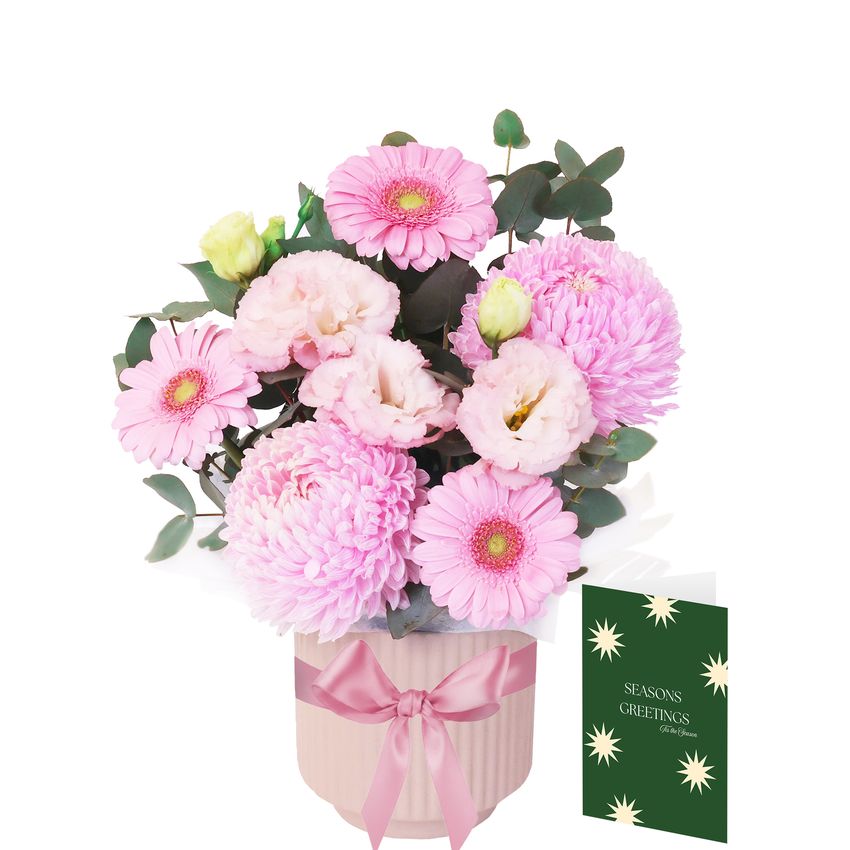 Sweetheart Posy with Christmas Card