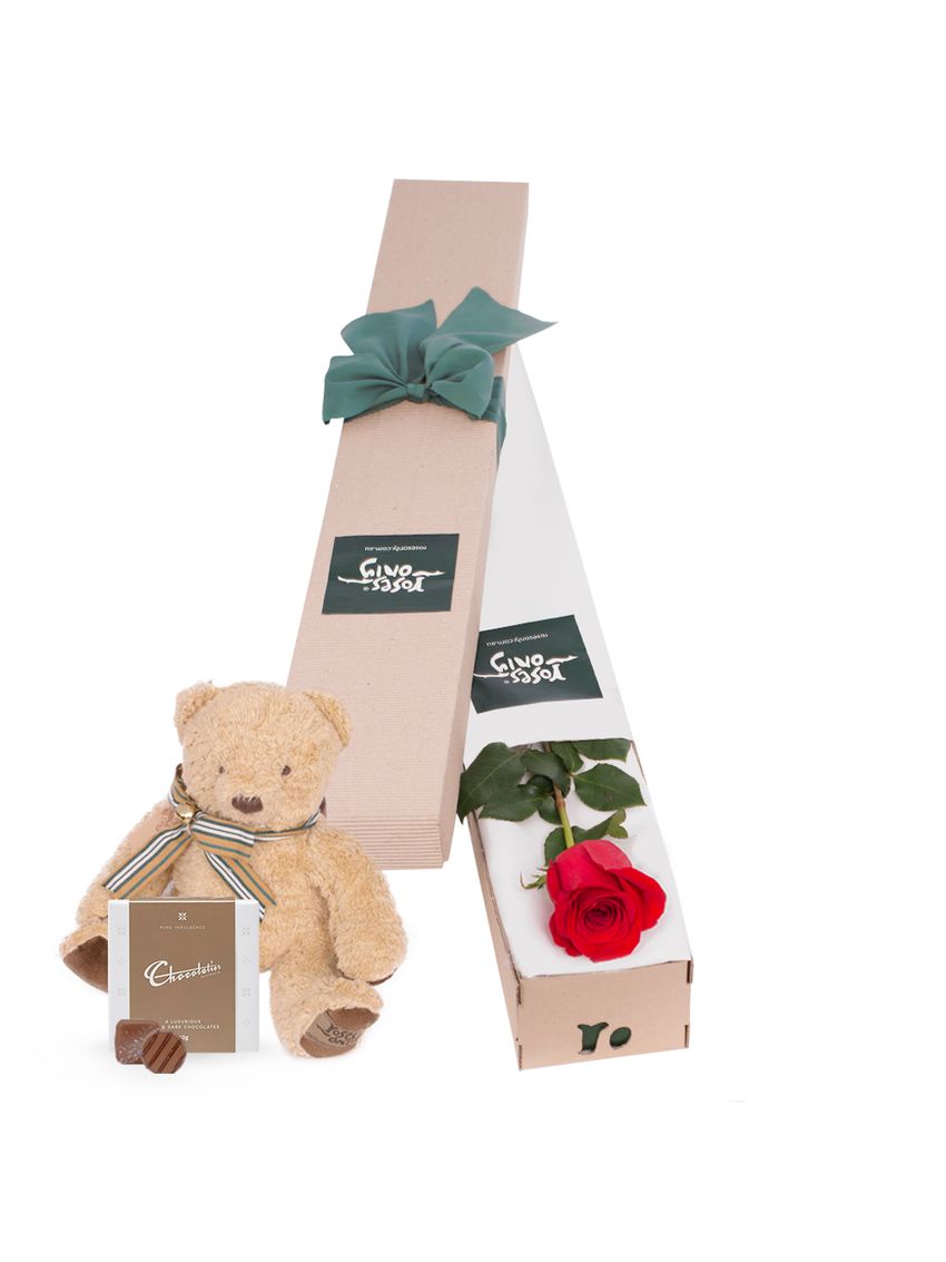 Single Red Rose Forever Mine Valentine's Day Gift Box